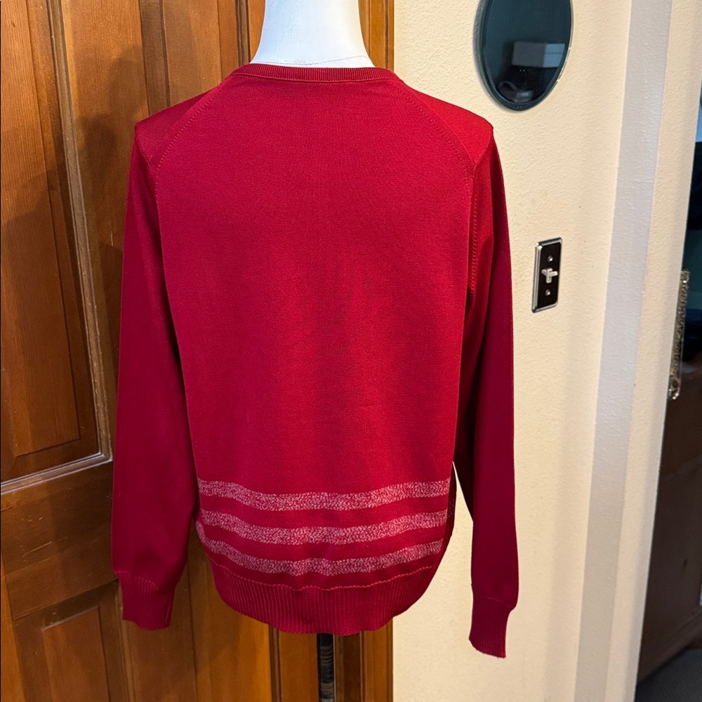 PRICE FIRM Vintage Givenchy Sport Red Sweater Size 42 - Picture 6 of 7